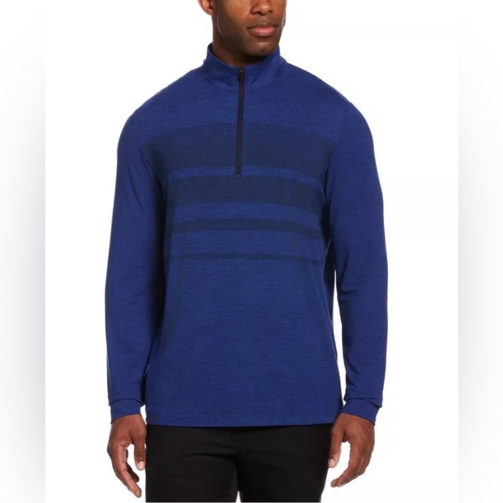 Grand Slam Golf Pullover Men's Size XL Blue Water Repellent Quarter-Zip